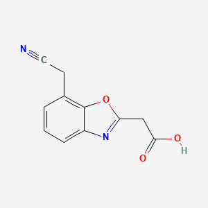 2-(Carboxymethyl)benzo[d]oxazole-7-acetonitrile