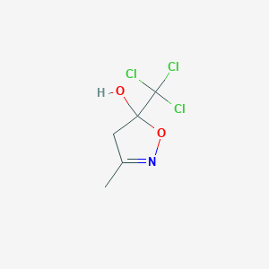 5-Isoxazolol, 4,5-dihydro-3-methyl-5-(trichloromethyl)-