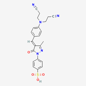 1-(4-Sulfophenyl)-3-methyl-4-(4-(bis(cyanoethyl)amino)phenylmethylene)-4,5-dihydro-5-pyrazolone