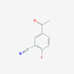 molecular formula C9H6FNO B1289281 5-Acetyl-2-fluorobenzonitrile CAS No. 288309-07-9