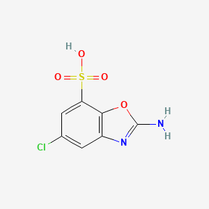 Benzoxazole-7-sulfonic acid, 2-amino-5-chloro-