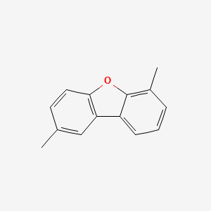 molecular formula C14H12O B12892812 2,6-Dimethyldibenzo[b,d]furan CAS No. 51801-71-9