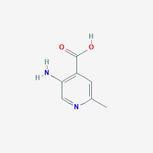 molecular formula C7H8N2O2 B1289283 5-Amino-2-methylisonicotinic acid CAS No. 88482-17-1
