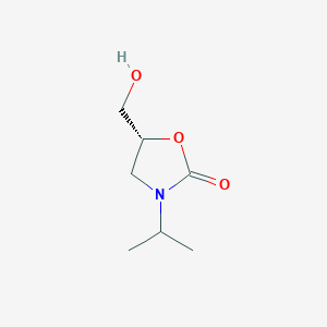 molecular formula C7H13NO3 B12892848 (r)-5-(Hydroxymethyl)-3-isopropyloxazolidin-2-one 