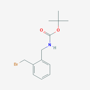 molecular formula C13H18BrNO2 B1289289 tert-Butyl 2-(bromomethyl)benzylcarbamate CAS No. 220364-33-0