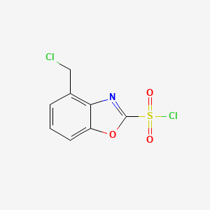 4-(Chloromethyl)benzo[d]oxazole-2-sulfonyl chloride