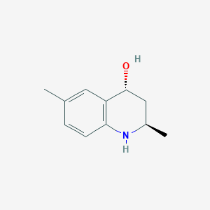 molecular formula C11H15NO B12892977 Trans-2,6-dimethyl-1,2,3,4-tetrahydroquinolin-4-ol 