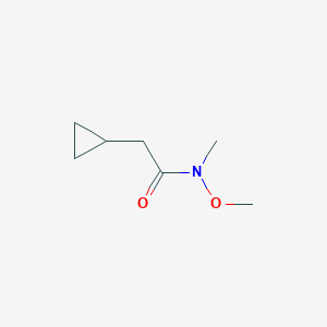 B1289299 2-cyclopropyl-N-methoxy-N-methylacetamide CAS No. 227322-00-1