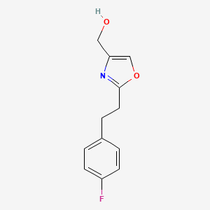 {2-[2-(4-Fluorophenyl)ethyl]-1,3-oxazol-4-yl}methanol