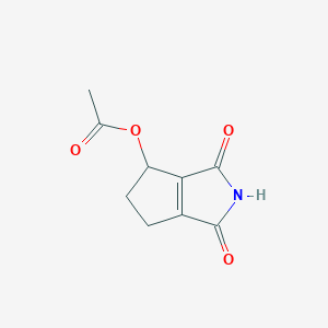 1,3-Dioxo-1,2,3,4,5,6-hexahydrocyclopenta[c]pyrrol-4-yl acetate