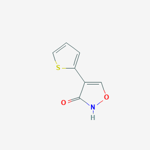 molecular formula C7H5NO2S B12893035 4-(Thiophen-2-yl)isoxazol-3(2H)-one 