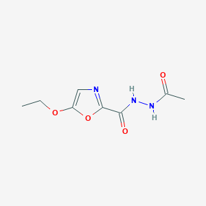 molecular formula C8H11N3O4 B12893057 N'-Acetyl-5-ethoxyoxazole-2-carbohydrazide 