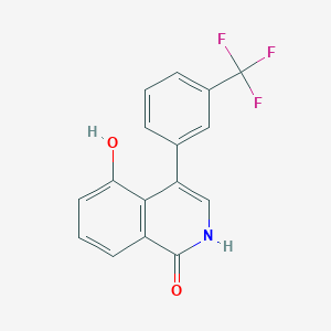 5-Hydroxy-4-(3-(trifluoromethyl)phenyl)isoquinolin-1(2H)-one