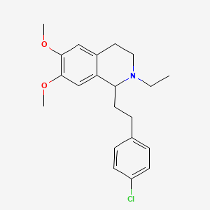 1-(4-Chlorophenethyl)-6,7-dimethoxy-2-ethyl-1,2,3,4-tetrahydroisoquinoline