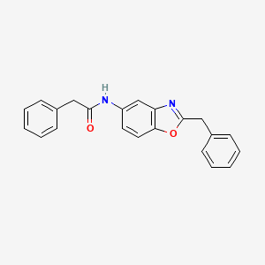 molecular formula C22H18N2O2 B12893095 N-(2-benzyl-1,3-benzoxazol-5-yl)-2-phenylacetamide CAS No. 785836-64-8