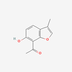 1-(6-Hydroxy-3-methyl-1-benzofuran-7-yl)ethan-1-one