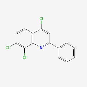 molecular formula C15H8Cl3N B12893111 4,7,8-Trichloro-2-phenylquinoline CAS No. 1156271-47-4