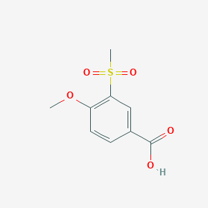 molecular formula C9H10O5S B1289312 4-Methoxy-3-(methylsulfonyl)benzoesäure CAS No. 213598-13-1