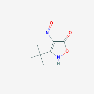 molecular formula C7H10N2O3 B12893131 3-(tert-Butyl)-4-(hydroxyimino)isoxazol-5(4H)-one 