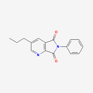 molecular formula C16H14N2O2 B12893161 6-Phenyl-3-propyl-5H-pyrrolo[3,4-b]pyridine-5,7(6H)-dione CAS No. 102267-86-7