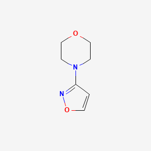 molecular formula C7H10N2O2 B12893165 4-(Isoxazol-3-yl)morpholine 