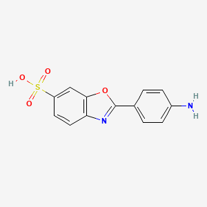 2-(4-Aminophenyl)-1,3-benzoxazole-6-sulfonic acid