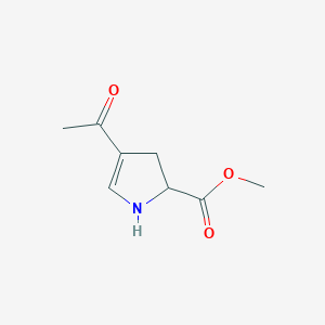 methyl 4-acetyl-2,3-dihydro-1H-pyrrole-2-carboxylate