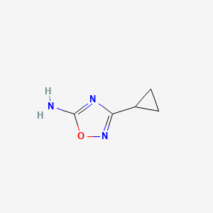 molecular formula C5H7N3O B1289328 3-Cyclopropyl-1,2,4-oxadiazol-5-amine CAS No. 302842-68-8