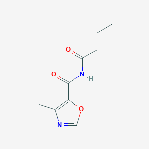 N-Butanoyl-4-methyl-1,3-oxazole-5-carboxamide