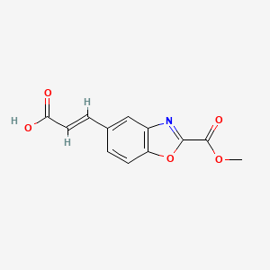 2-(Methoxycarbonyl)benzo[d]oxazole-5-acrylic acid