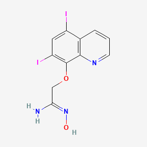 2-((5,7-Diiodoquinolin-8-yl)oxy)-N-hydroxyacetimidamide