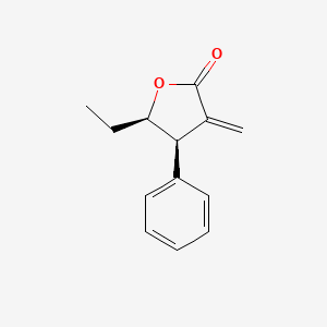 (4R,5R)-5-Ethyl-3-methylene-4-phenyldihydrofuran-2(3H)-one