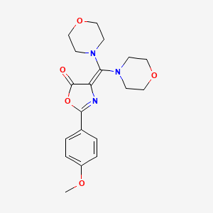 4-[Bis(morpholin-4-yl)methylidene]-2-(4-methoxyphenyl)-1,3-oxazol-5(4H)-one