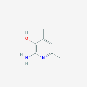 molecular formula C7H10N2O B1289336 2-Amino-3-hydroxy-4,6-dimethylpyridine CAS No. 213685-57-5