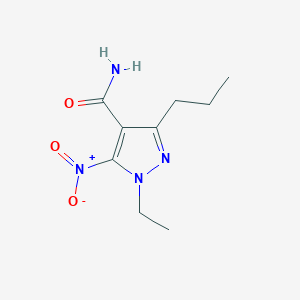 1-Ethyl-5-nitro-3-propyl-1H-pyrazole-4-carboxamide