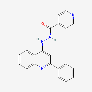 2-Phenyl-4-isonicotinyl-hydrazino-quinoline