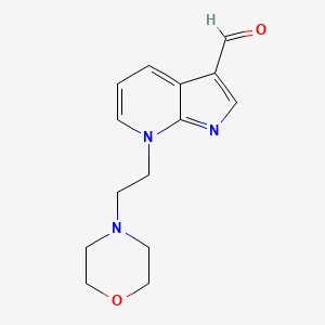 7-(2-Morpholinoethyl)-7H-pyrrolo[2,3-b]pyridine-3-carbaldehyde