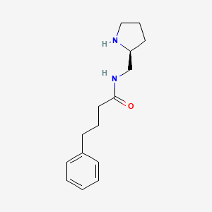 molecular formula C15H22N2O B12893402 Benzenebutanamide, N-[(2S)-2-pyrrolidinylmethyl]- CAS No. 828928-54-7