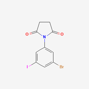 1-(3-Bromo-5-iodophenyl)pyrrolidine-2,5-dione