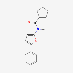 N-Methyl-N-(5-phenylfuran-2-yl)cyclopentanecarboxamide