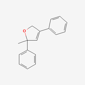 molecular formula C17H16O B12893426 2-Methyl-2,4-diphenyl-2,5-dihydrofuran CAS No. 57279-08-0