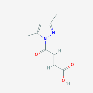 molecular formula C9H10N2O3 B12893431 4-(3,5-Dimethyl-1H-pyrazol-1-yl)-4-oxobut-2-enoic acid 