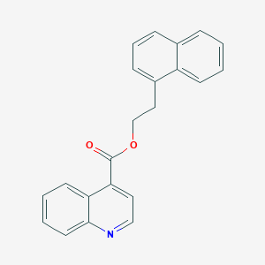 molecular formula C22H17NO2 B12893451 2-(Naphthalen-1-yl)ethyl quinoline-4-carboxylate 