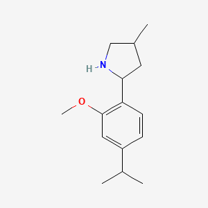 2-(4-Isopropyl-2-methoxyphenyl)-4-methylpyrrolidine