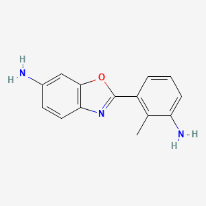 2-(3-Amino-2-methylphenyl)-1,3-benzoxazol-6-amine