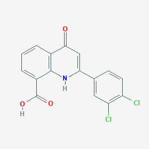 2-(3,4-Dichlorophenyl)-4-oxo-1,4-dihydroquinoline-8-carboxylic acid