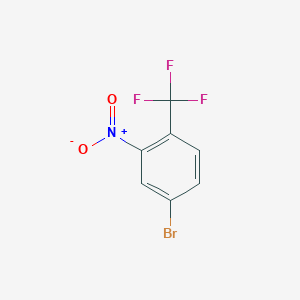 molecular formula C7H3BrF3NO2 B1289354 4-Bromo-2-nitro-1-(trifluoromethyl)benzene CAS No. 251115-21-6
