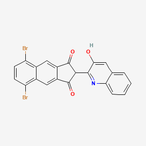 1H-Benz[f]indene-1,3(2H)-dione, 5,8-dibromo-2-(3-hydroxy-2-quinolinyl)-