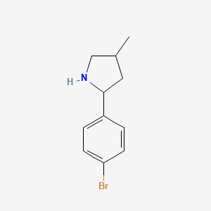 2-(4-Bromophenyl)-4-methylpyrrolidine