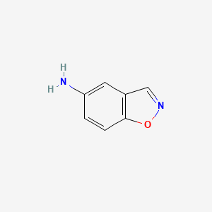 molecular formula C7H6N2O B1289357 Benzo[d]isoxazol-5-amine CAS No. 239097-74-6